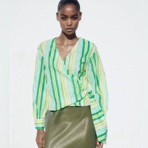 Zara wrap top